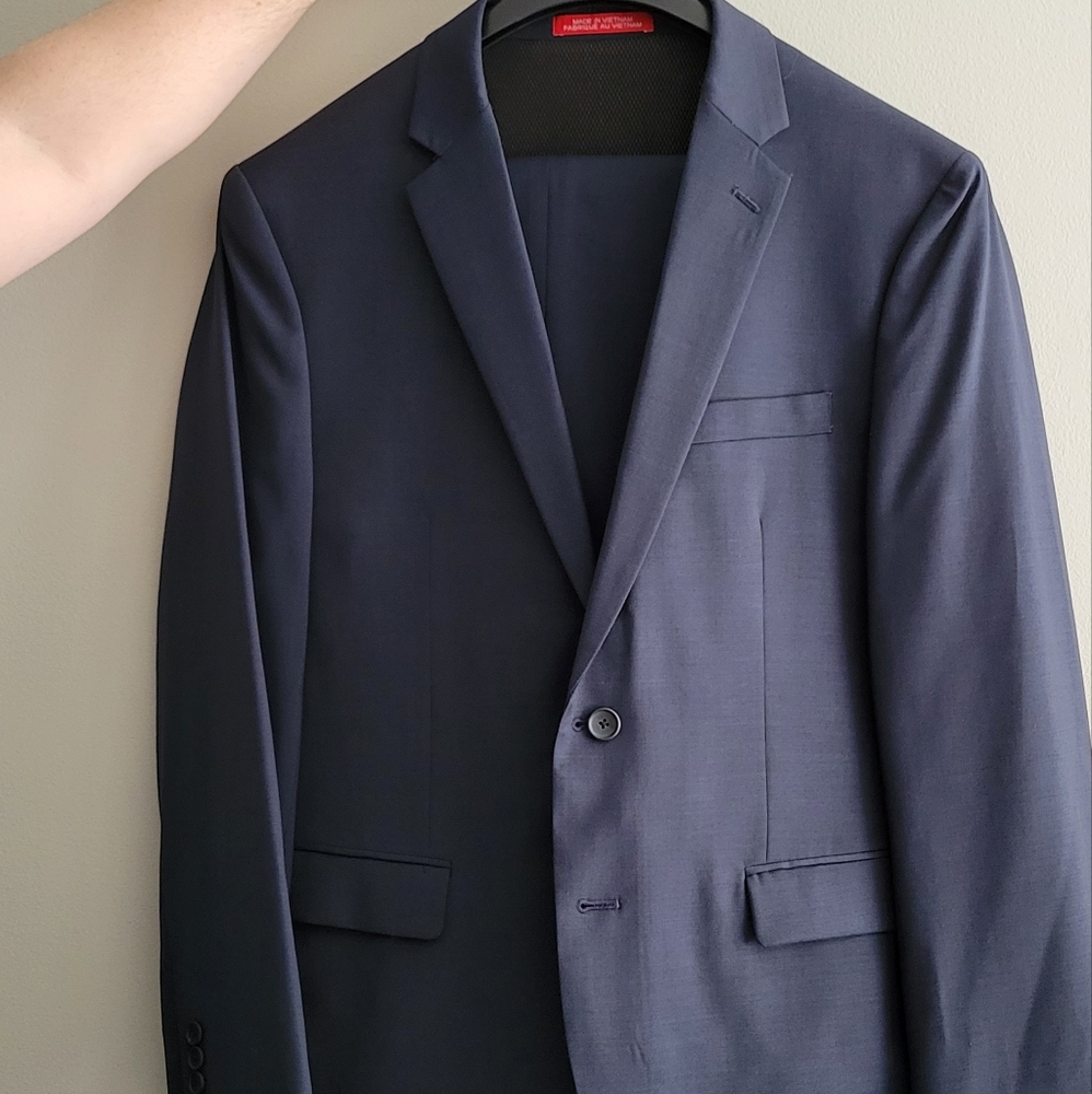 Awareness Kenneth Cole Navy 2pc Extreme Slim Fit Suit